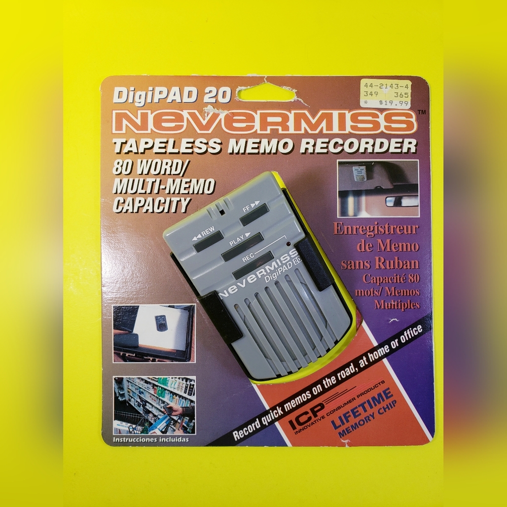 Nevermiss DigiPAD 20 Gray Recorder